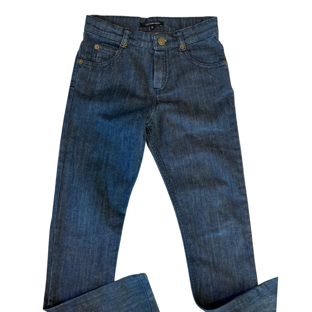 Little Marc Jacobs Jeans Dark Blue‎ Kids Size 10 Straight Leg Adjustable Waist